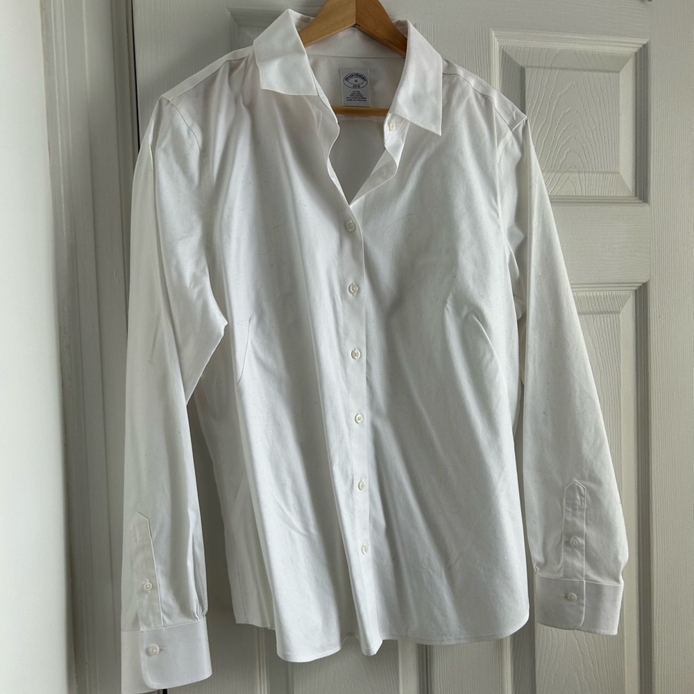 Classic white tailored shirt Brooks Bros